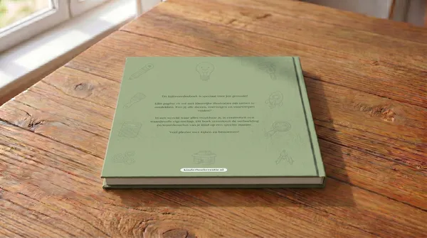 Achterkant van het hardcover kijkwoordenboek
