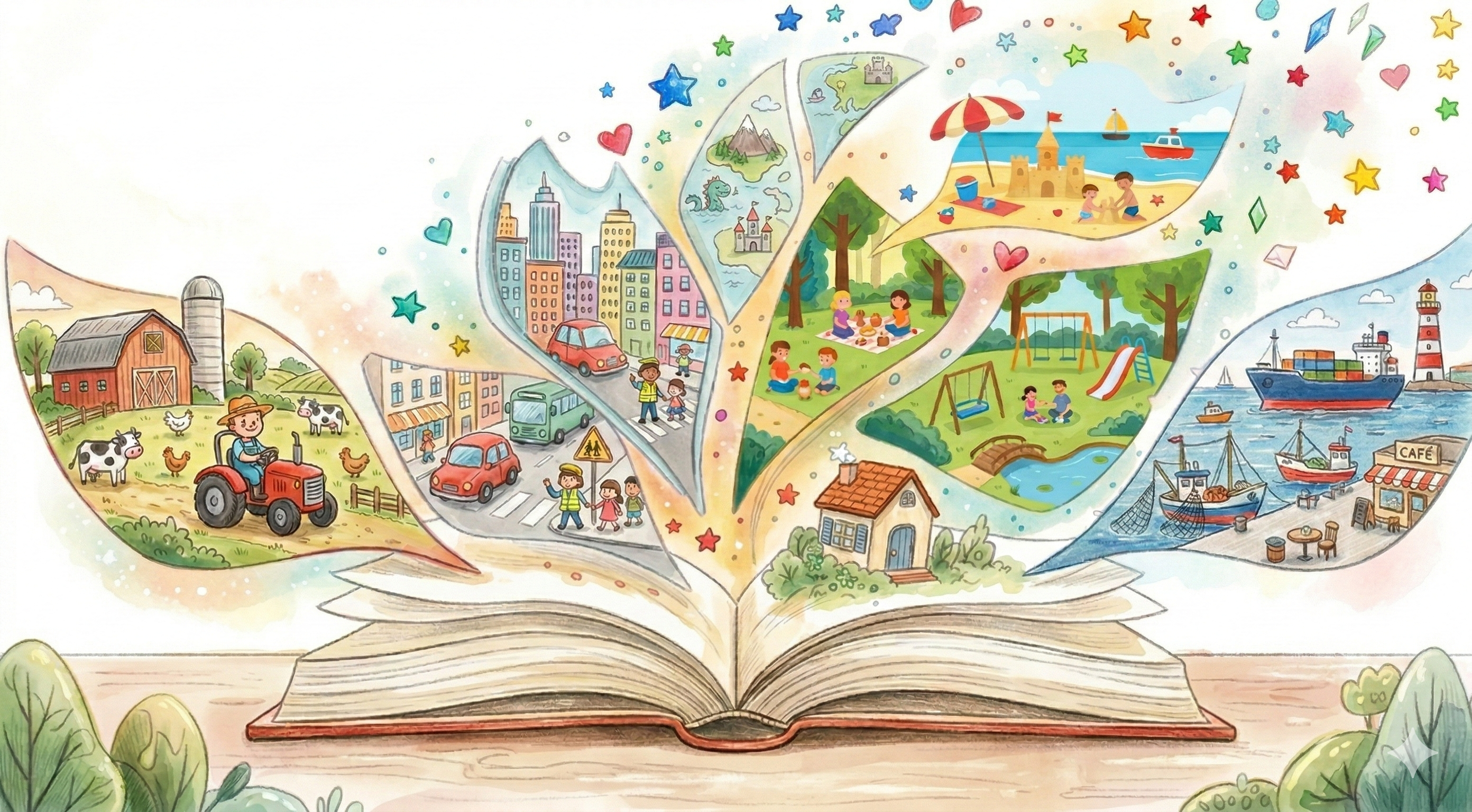 Kijkwoordenboek met AI-illustraties voor kinderen